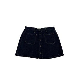 Ralph Lauren Denim & Supply Button Down Skirt Dark Wash Size 31